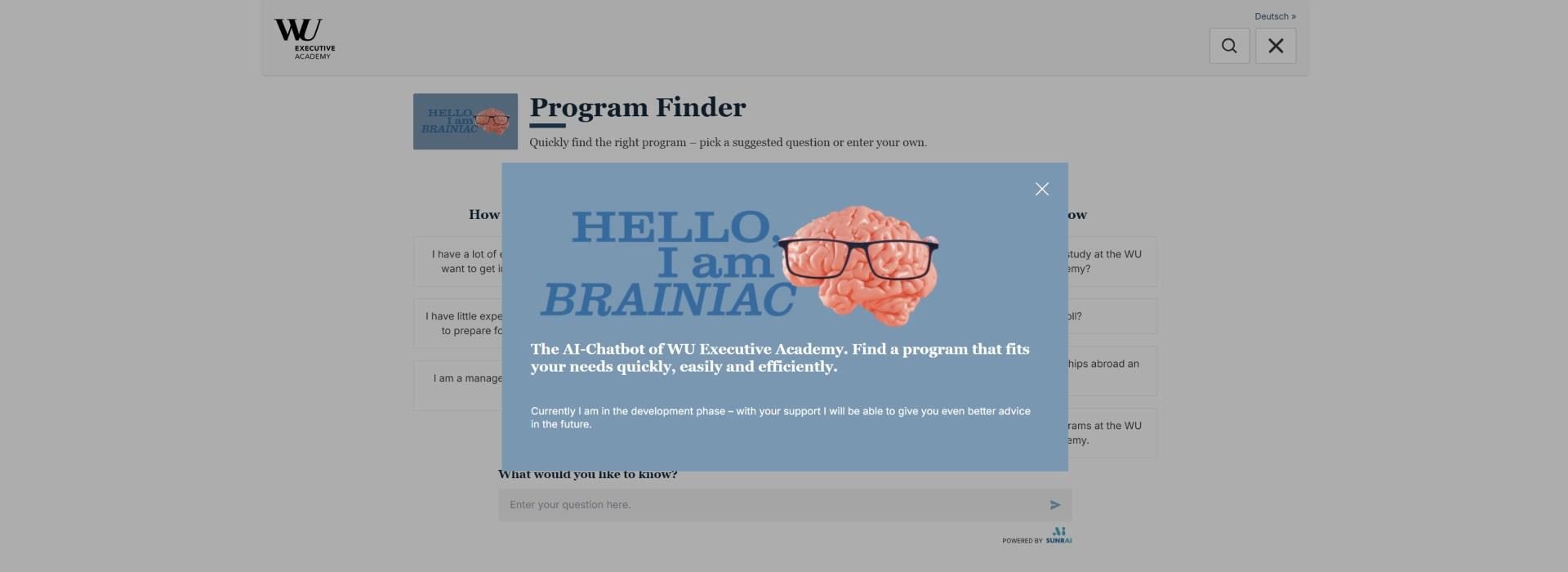 WU Executive Chatbot