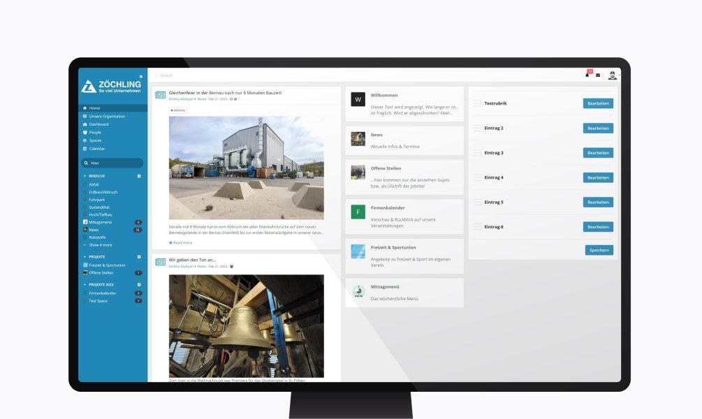 Social Intranet Desktop